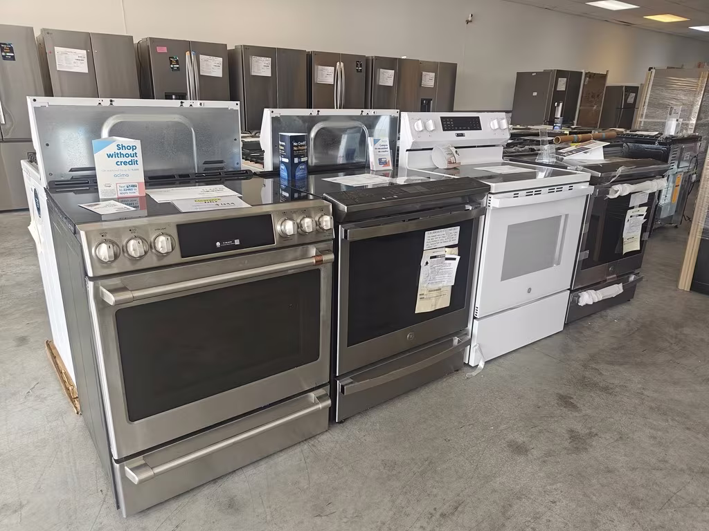 Slide-in and freestanding ranges with price sheets