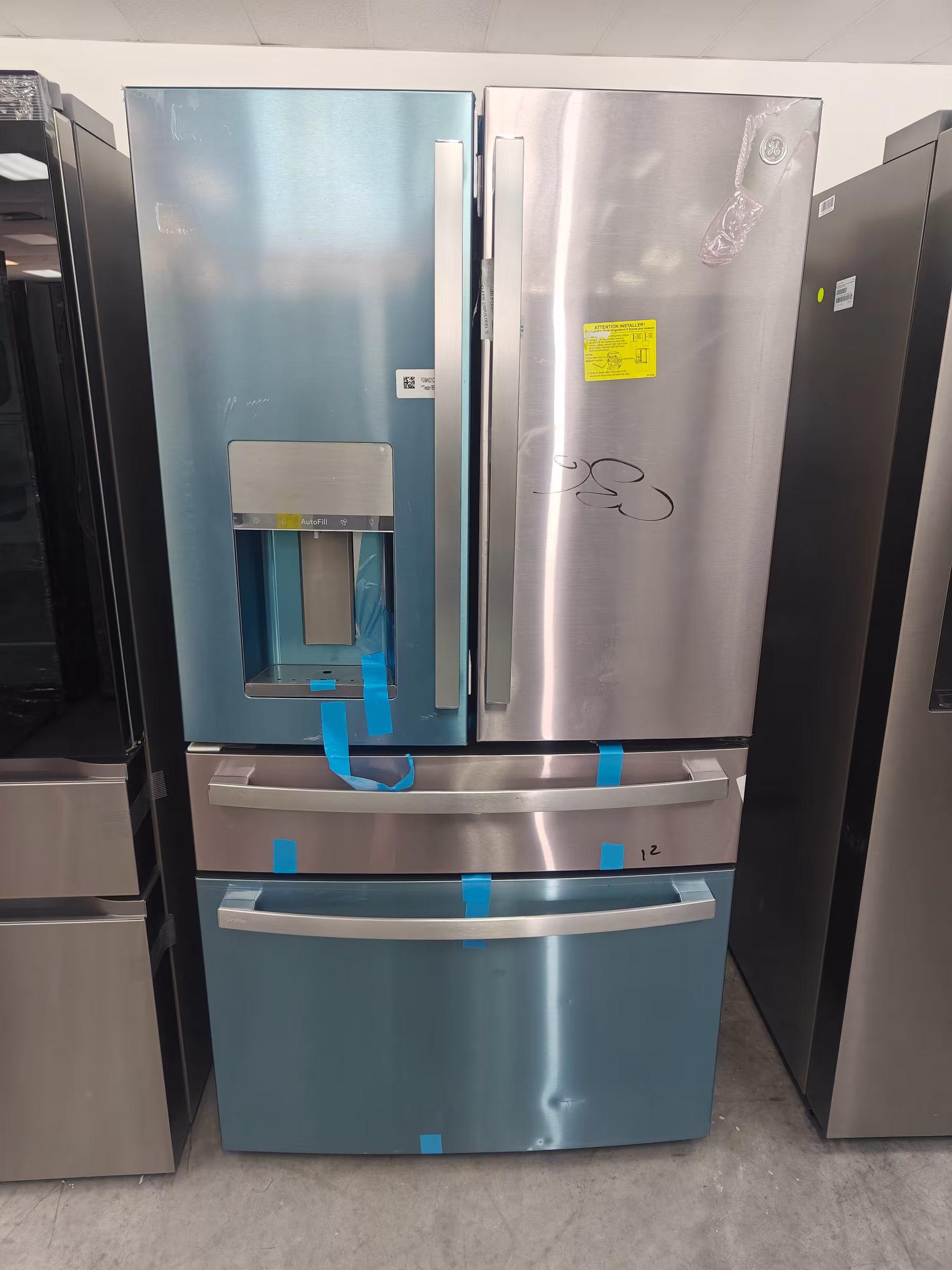 GE Profile™ ENERGY STAR® 27.9 Cu. Ft. Smart Fingerprint Resistant 4-Door French-Door Refrigerator with Door In Door